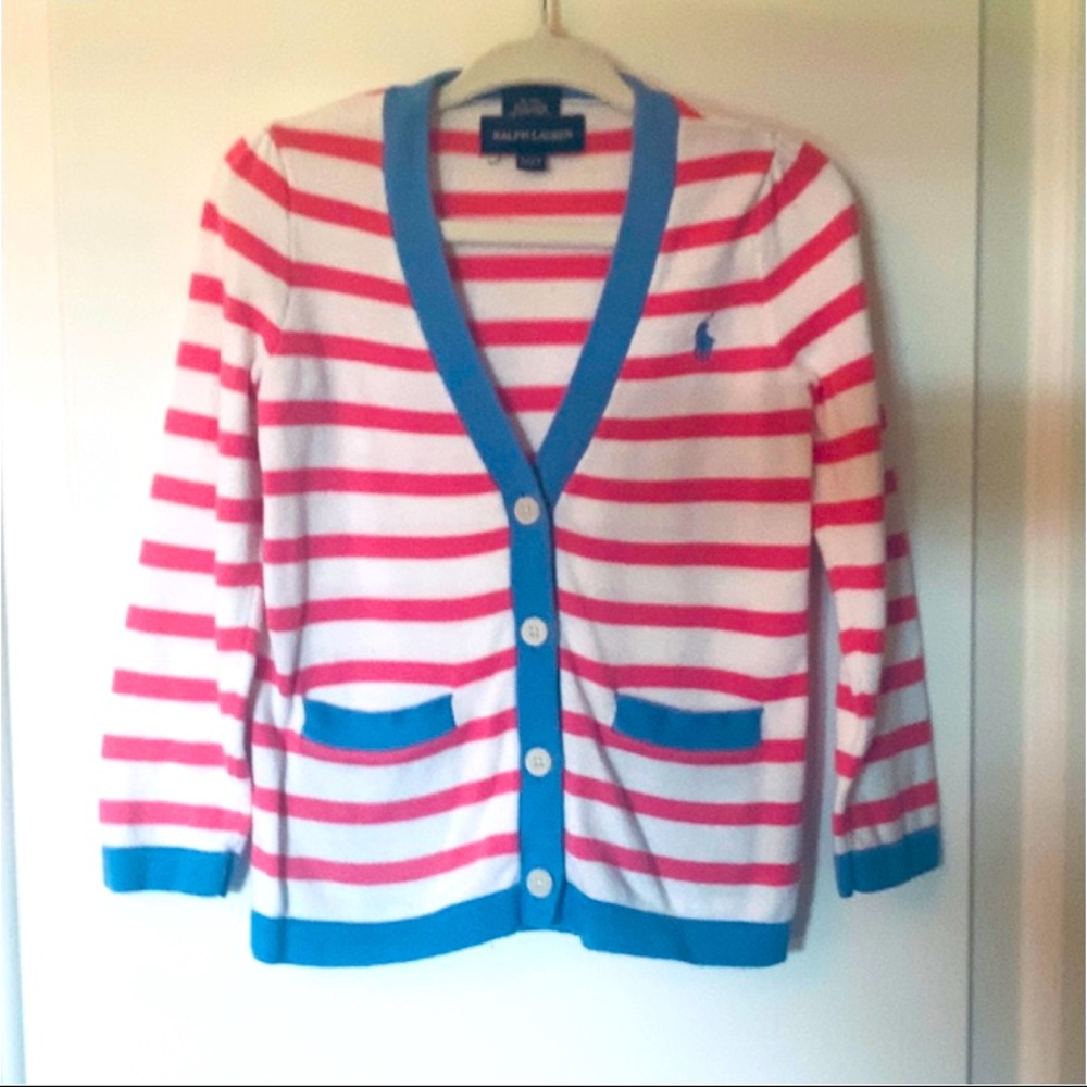 Toddler Ralph Lauren striped cardigan